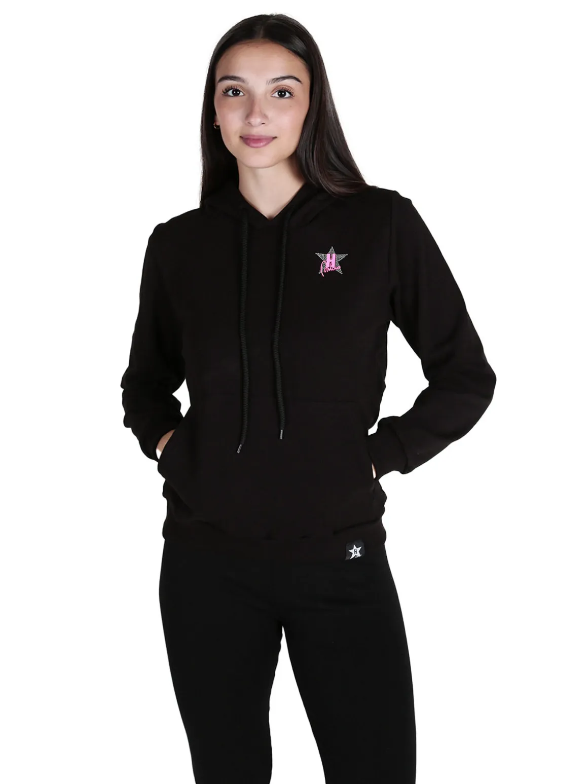 Hollywood Milano Felpa donna sportiva con cappuccio
