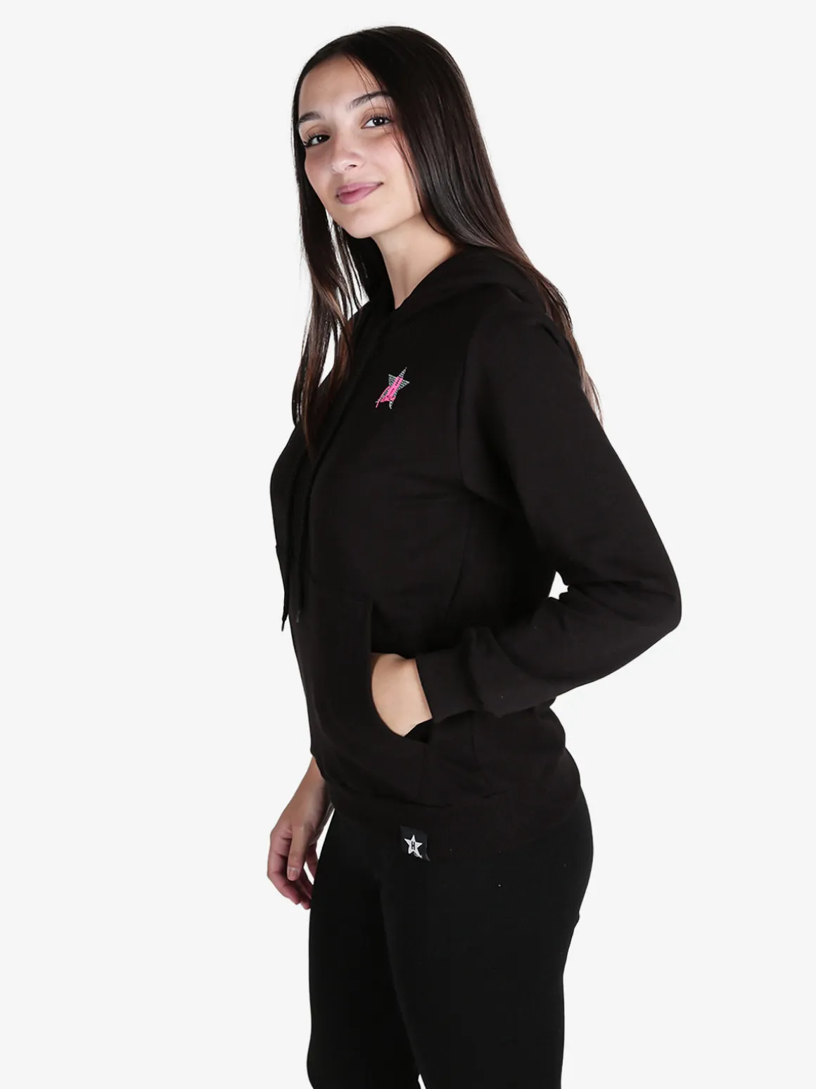 Hollywood Milano Felpa donna sportiva con cappuccio