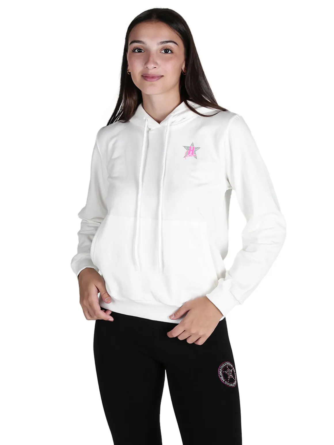 Hollywood Milano Felpa donna sportiva con cappuccio