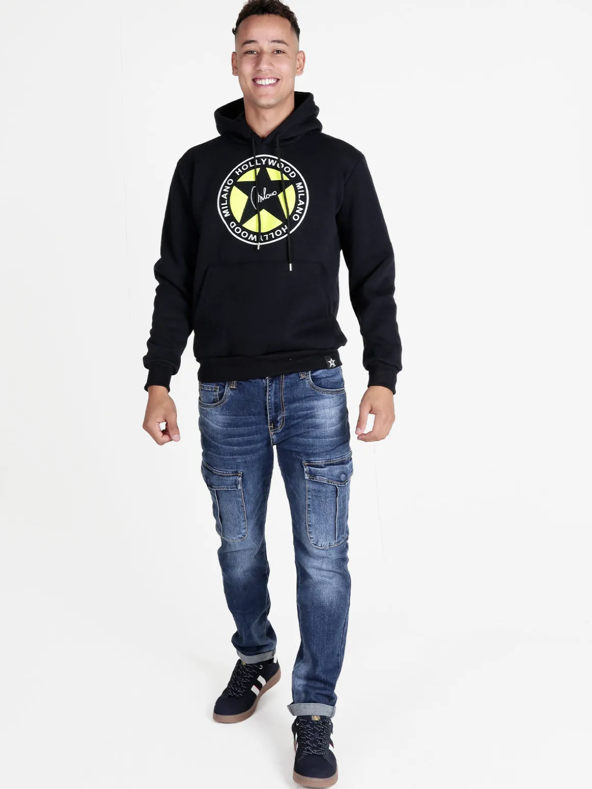 Hollywood Milano Felpa sportva da uomo con cappuccio