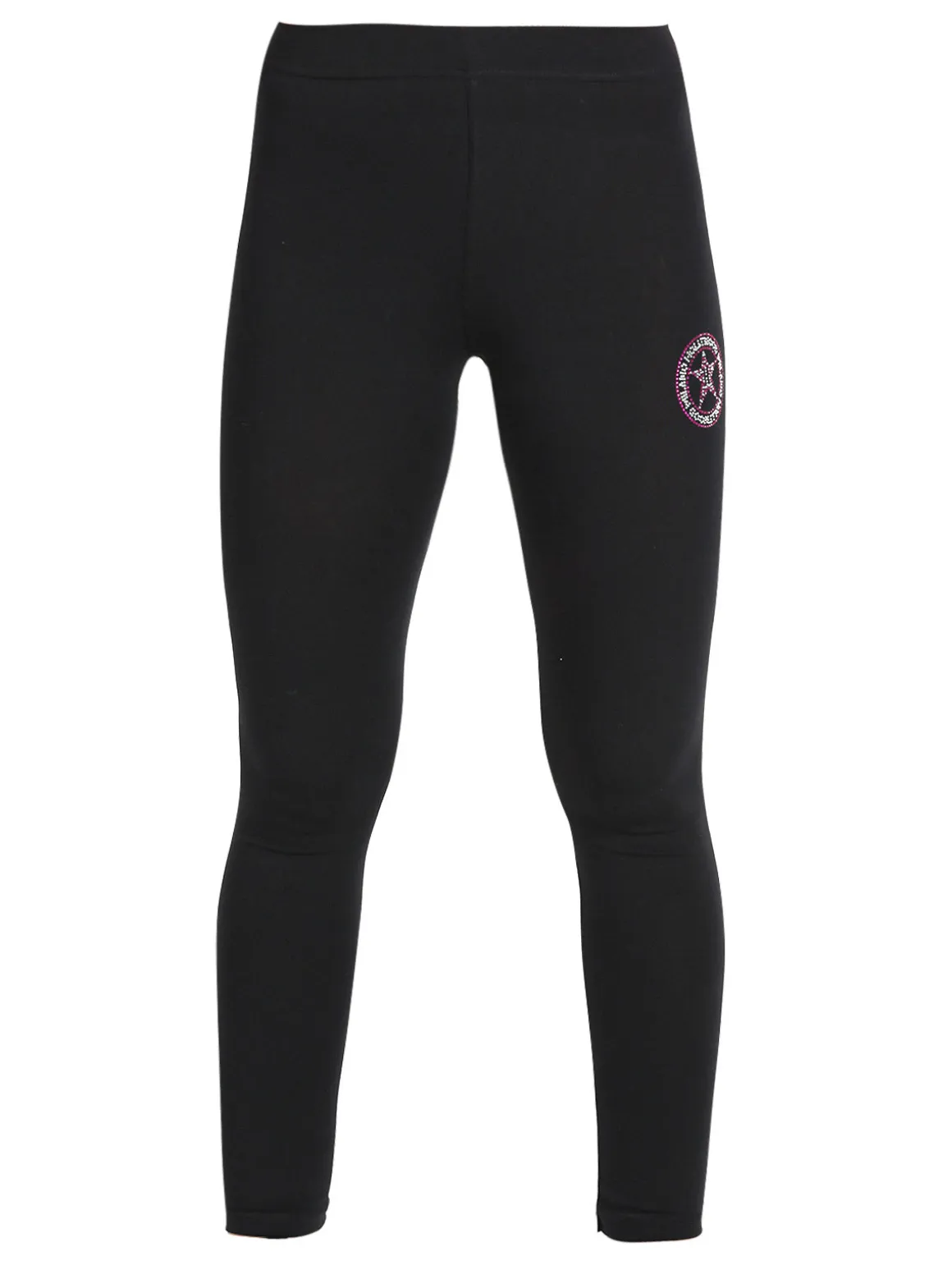 Hollywood Milano Leggings sportivo da donna con strass