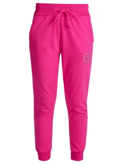 Hollywood Milano Pantaloni sportivi da donna in felpa con polsini