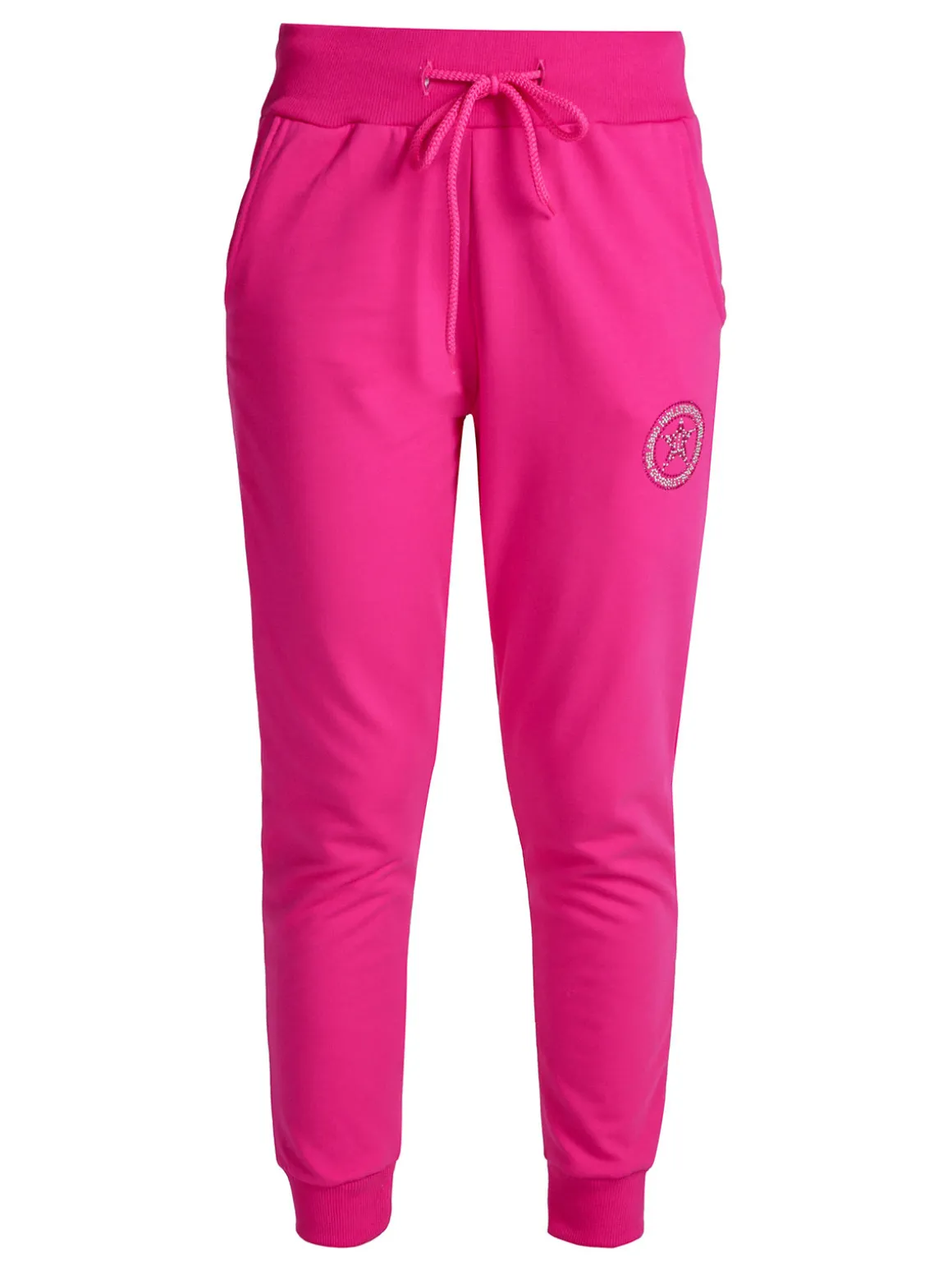 Hollywood Milano Pantaloni sportivi da donna in felpa con polsini