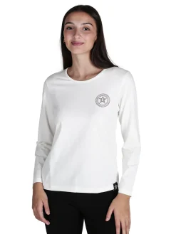 Hollywood Milano T-shirt donna sportiva a maniche lunghe