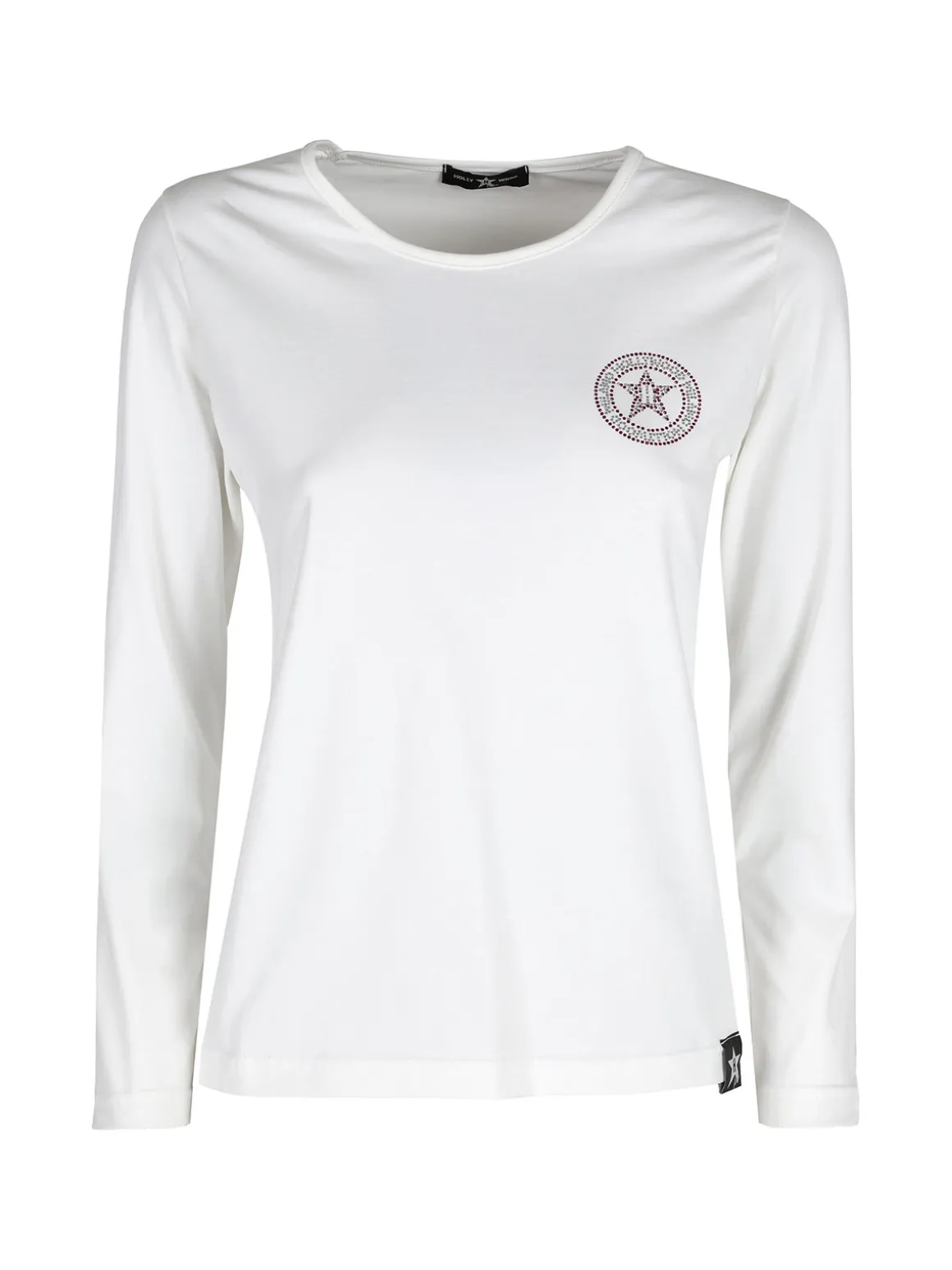Hollywood Milano T-shirt donna sportiva a maniche lunghe