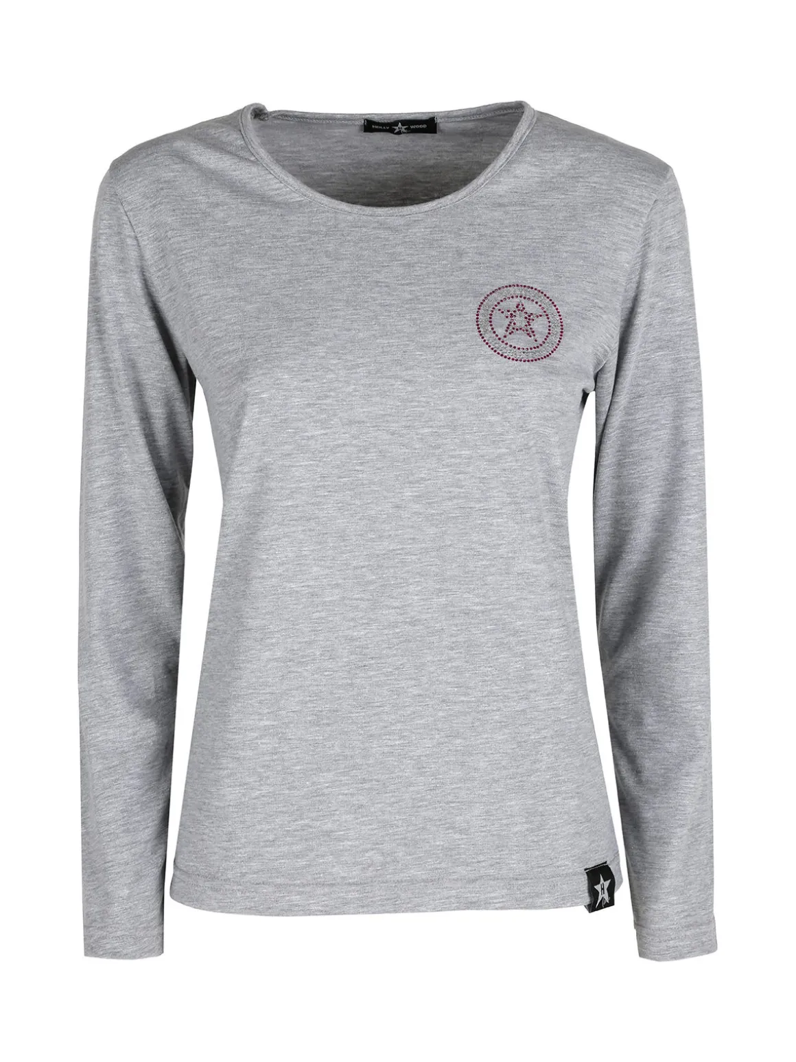 Hollywood Milano T-shirt donna sportiva a maniche lunghe