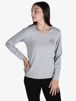 Hollywood Milano T-shirt donna sportiva a maniche lunghe