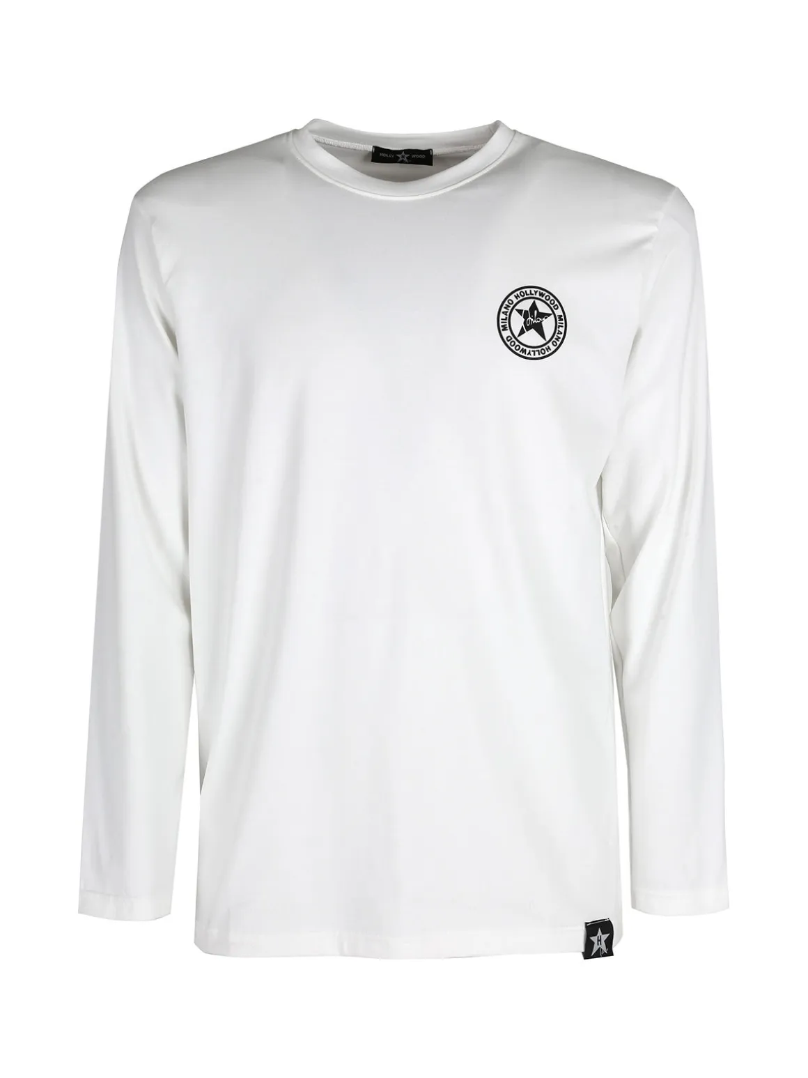 Hollywood Milano T-shirt uomo a maniche lunghe in cotone