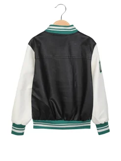 Hollywork Giacca baseball da bambino in ecopelle