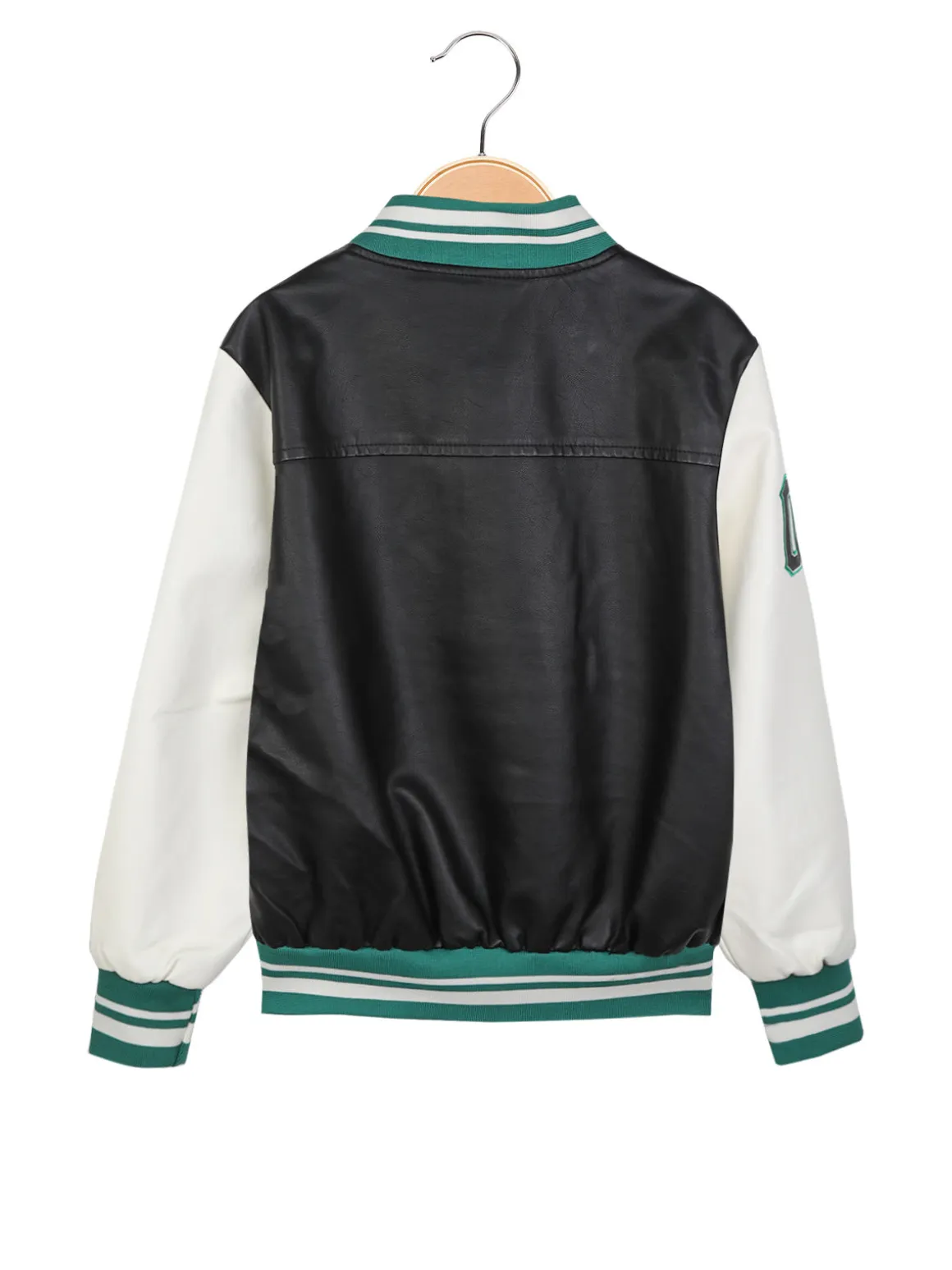 Hollywork Giacca baseball da bambino in ecopelle