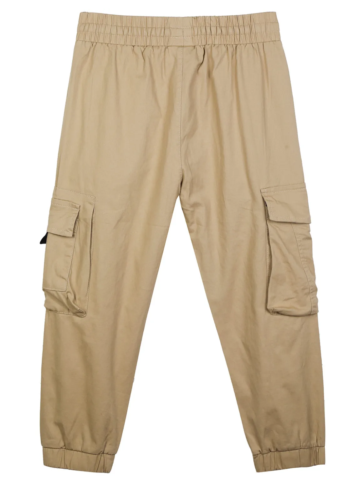 Hollywork Pantaloni da bambino in cotone con tasconi e polsini