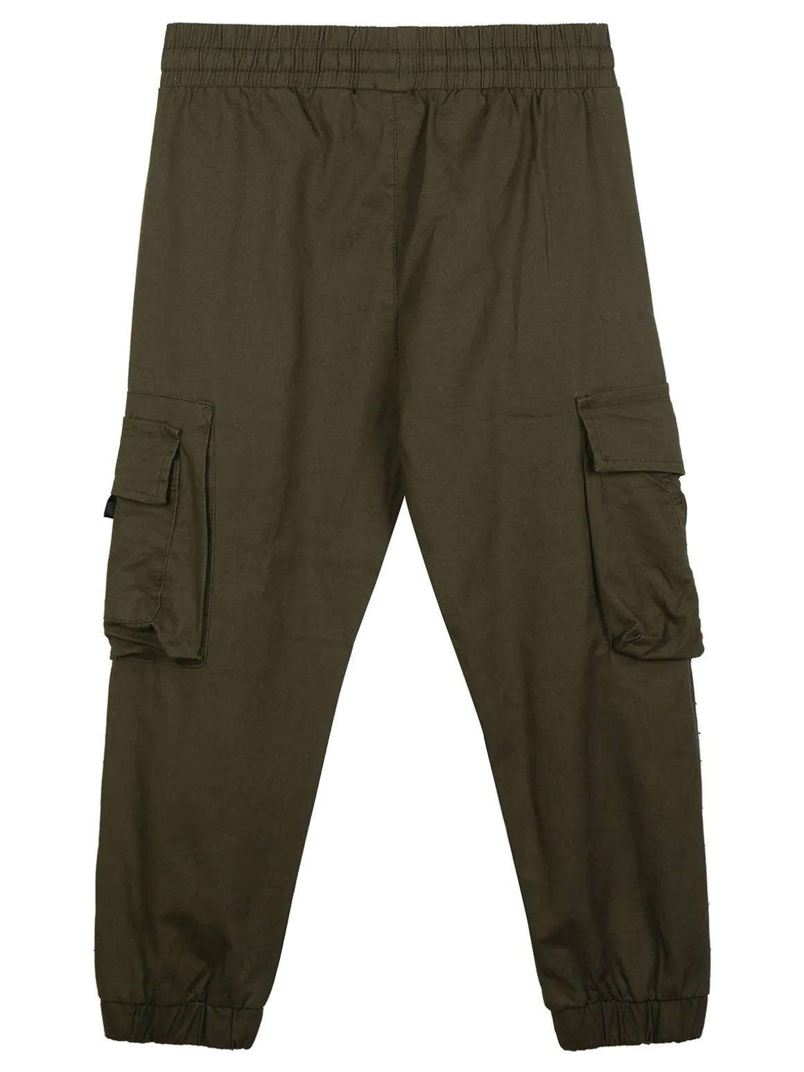 Hollywork Pantaloni da bambino in cotone con tasconi e polsini