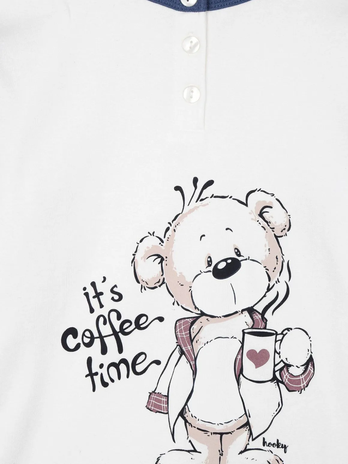 Hooky Pigiama lungo bambina con bottoni