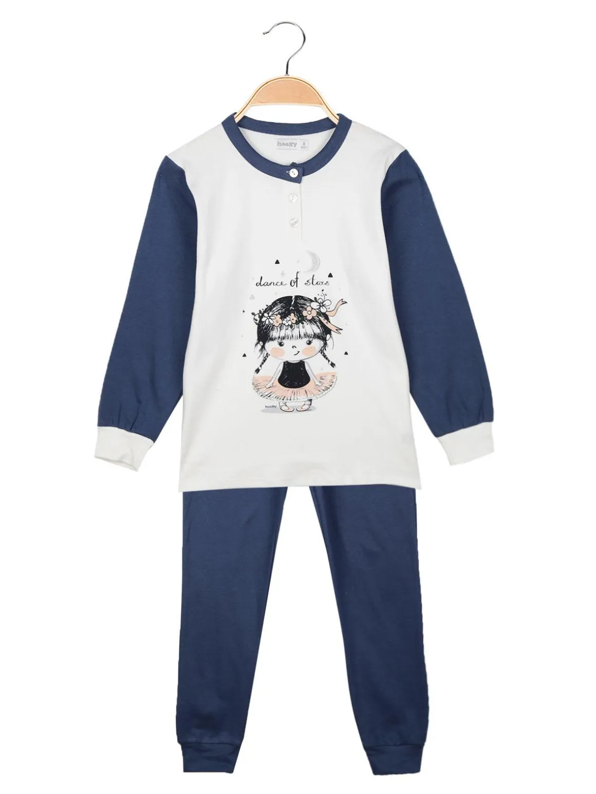 Hooky Pigiama lungo bambina in cotone