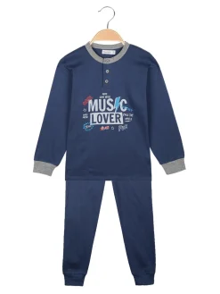 Hooky Pigiama lungo bambino con stampa disegno