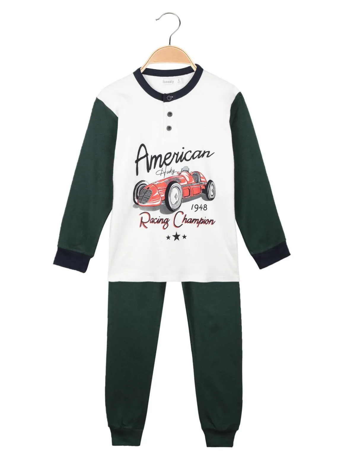 Hooky Pigiama lungo bambino con bottoni