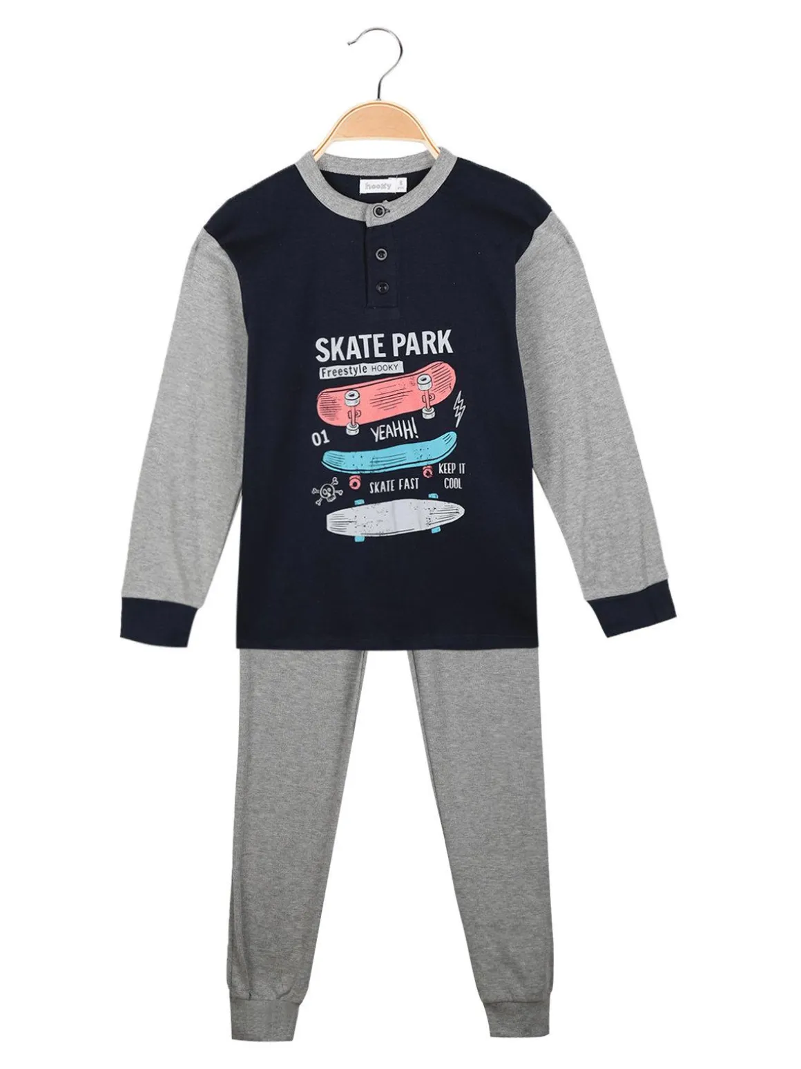 Hooky Pigiama lungo bambino in cotone