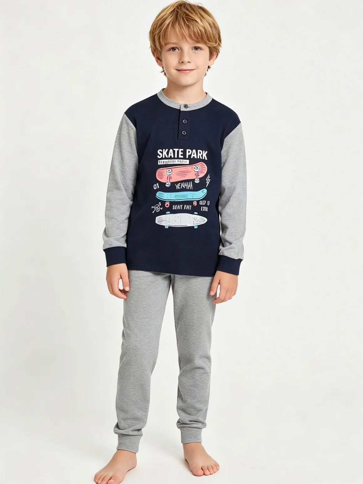 Hooky Pigiama lungo bambino in cotone