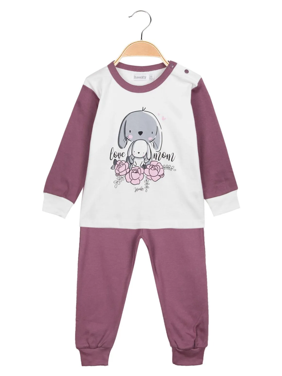 Hooky Pigiama lungo per neonata con bottoncini