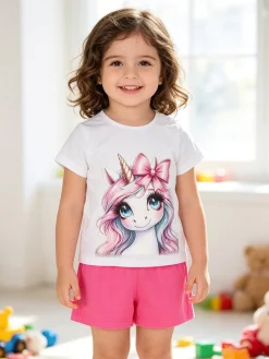 Hope Star Completo corto da neonata con t-shirt e shorts