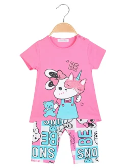Hope Star Completo corto in cotone da neonata 2 pezzi