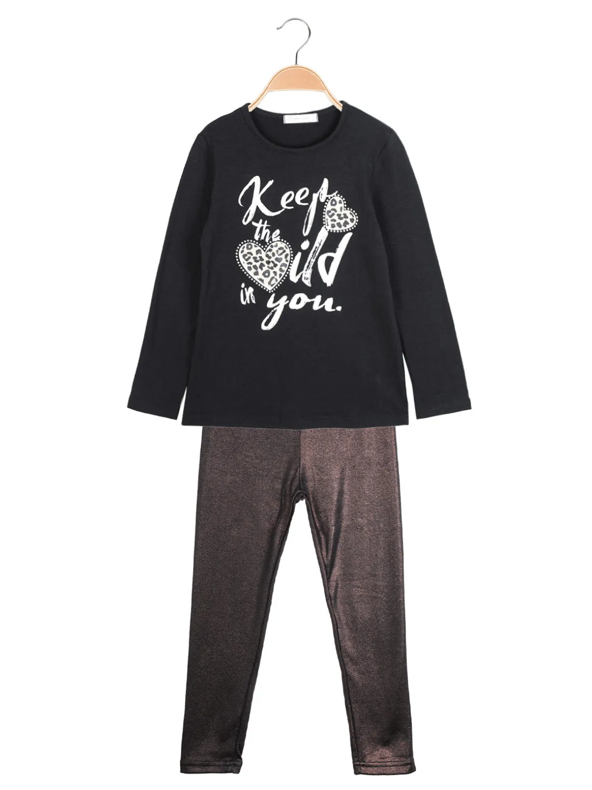 Hope Star Completo da bambina 2 pezzi con leggings felpato