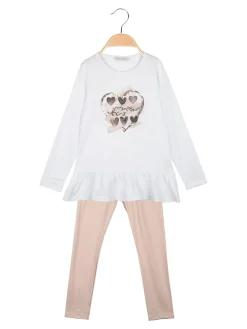 Hope Star Completo da bambina 2 pezzi con finale a volant