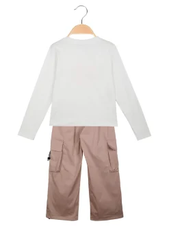 Hope Star Completo da bambina 2 pezzi t-shirt + pantaloni larghi