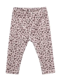 Hope Star Completo da neonata 2 pezzi con maglietta e leggins cuori in velluto - bianco