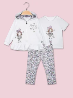 Hope Star Completo da neonata 2 pezzi con leggings maculati