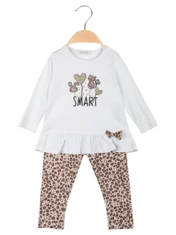 Hope Star Completo da neonata 2 pezzi con leggings maculati