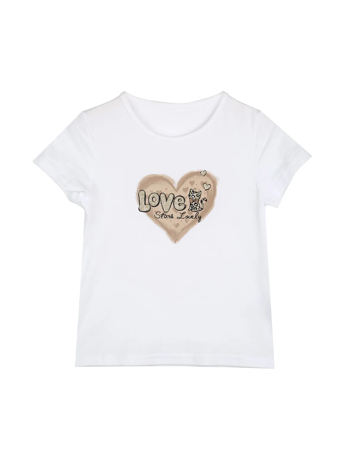 Hope Star Completo 3 pezzi da bambina con cappuccio e zip - bianco