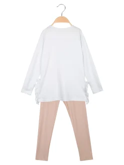 Hope Star Completo 2 pezzi da bambina con leggings a costine
