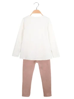 Hope Star Completo 2 pezzi da bambina con leggings pesanti