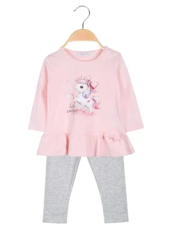 Hope Star Completo 2 pezzi da neonata con maglietta e leggings - grigio