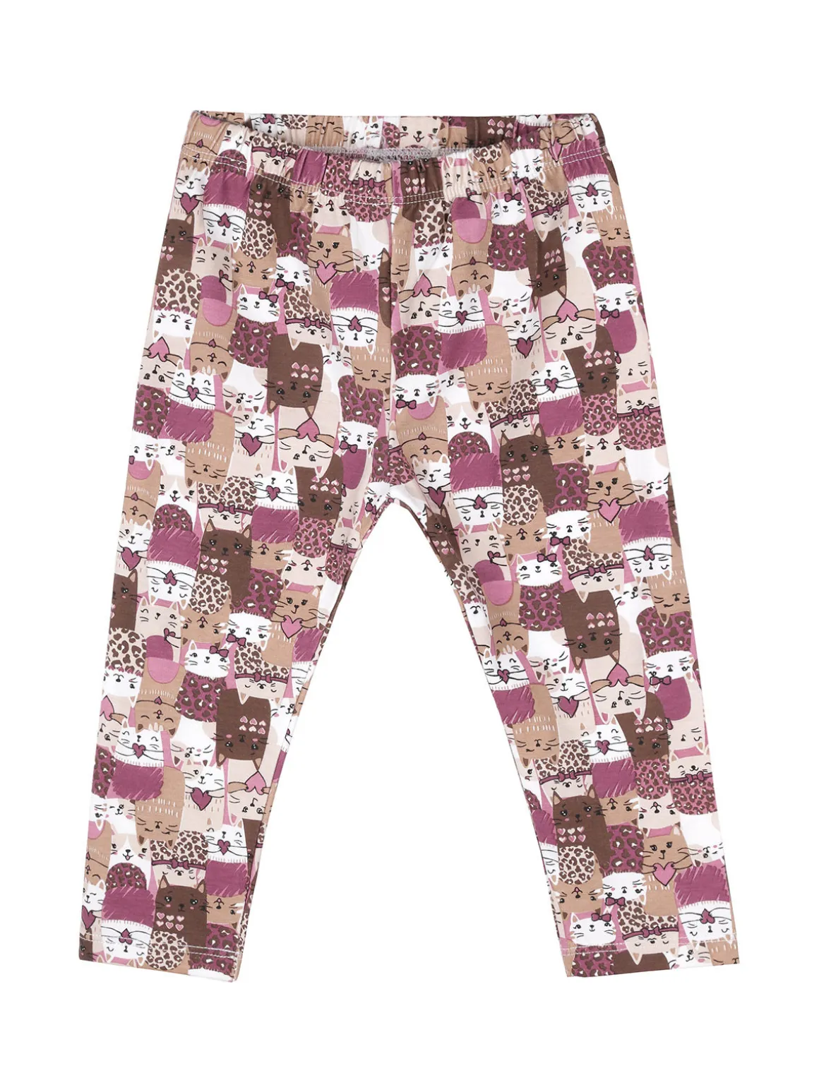 Hope Star Completo 2 pezzi da neonata con stampa gatti - bianco