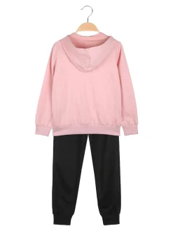 Hope Star Completo tuta da bambina con cappuccio e zip - rosa