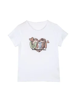 Hope Star Completo tuta da bambina con cappuccio e zip - bianco
