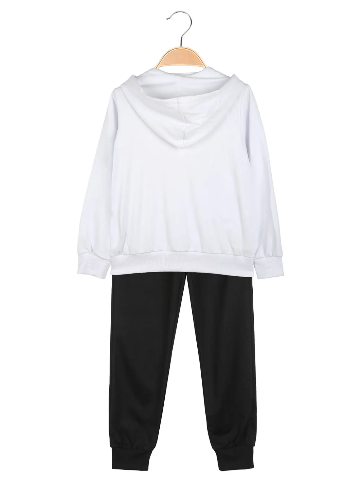 Hope Star Completo tuta da bambina con cappuccio e zip - bianco