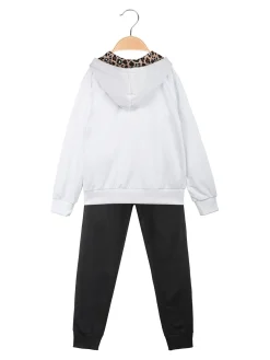 Hope Star Completo tuta da bambina 3 pezzi con cappuccio e zip