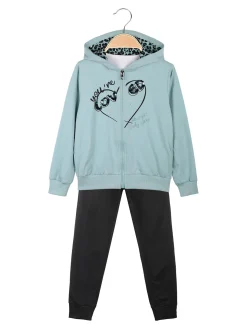 Hope Star Completo tuta da bambina 3 pezzi con cappuccio e zip