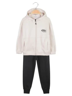 Hope Star Completo tuta da bambina 2 pezzi con felpa in pile con cappuccio e zip