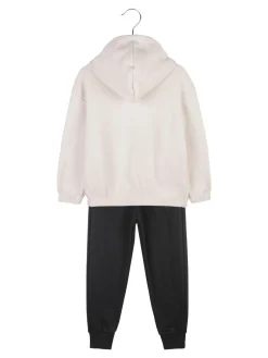 Hope Star Completo tuta da bambina 2 pezzi con felpa in pile con cappuccio e zip