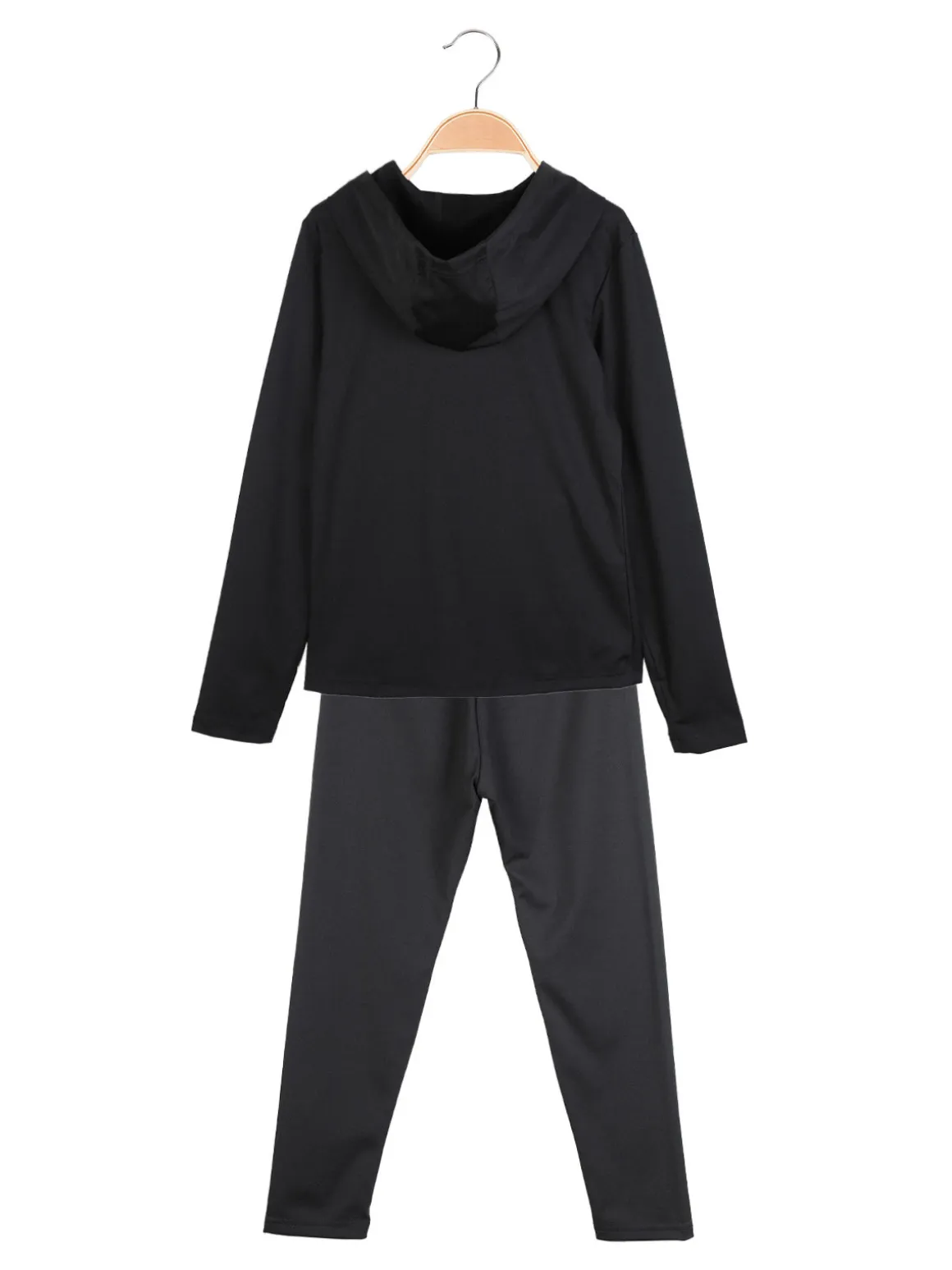 Hope Star Completo tuta sportiva 2 pezzi da bambina con cappuccio e zip
