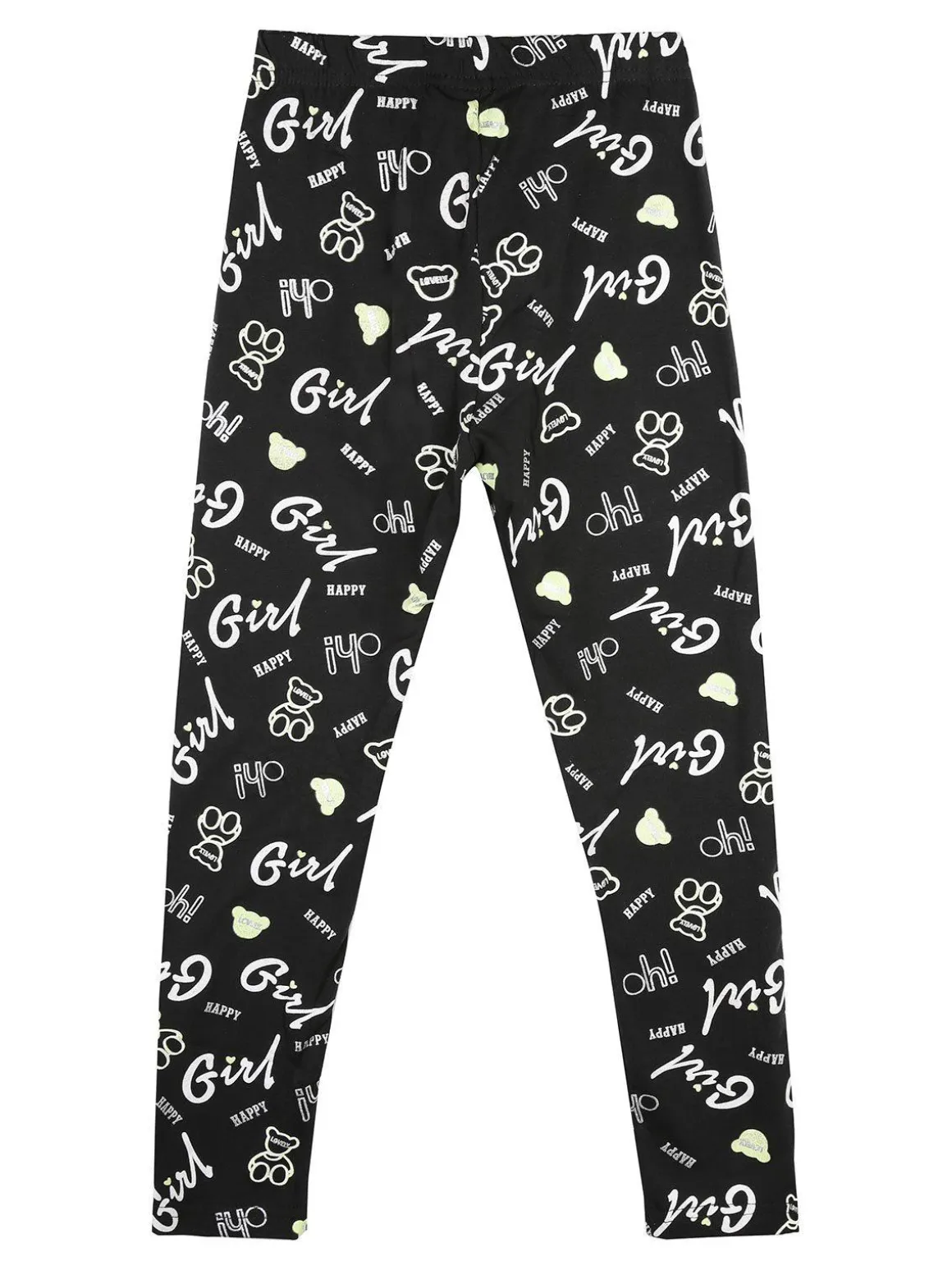 Hope Star Leggings bambina con stampe in cotone felpato