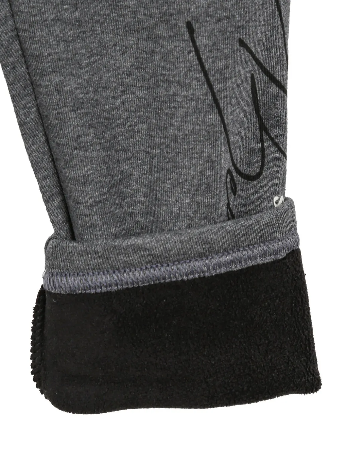 Hope Star Leggings felpati da bambina - grigio scuro