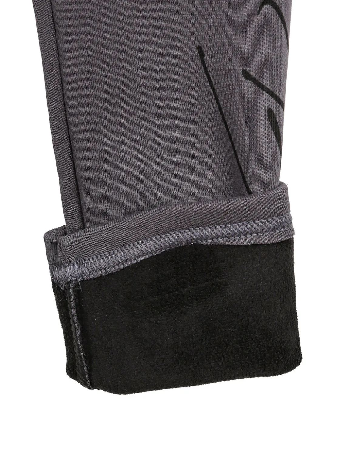 Hope Star Leggings felpati da bambina - antracite