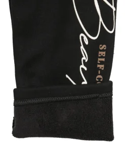 Hope Star Leggings felpati da bambina - nero