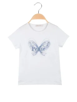 Hope Star T-shirt da bambina in cotone con strass