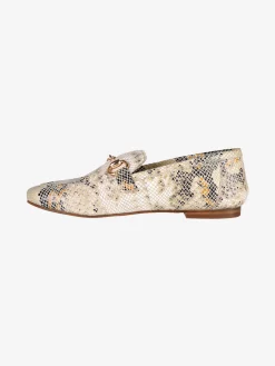 Hosis Mocassini donna in pelle animalier